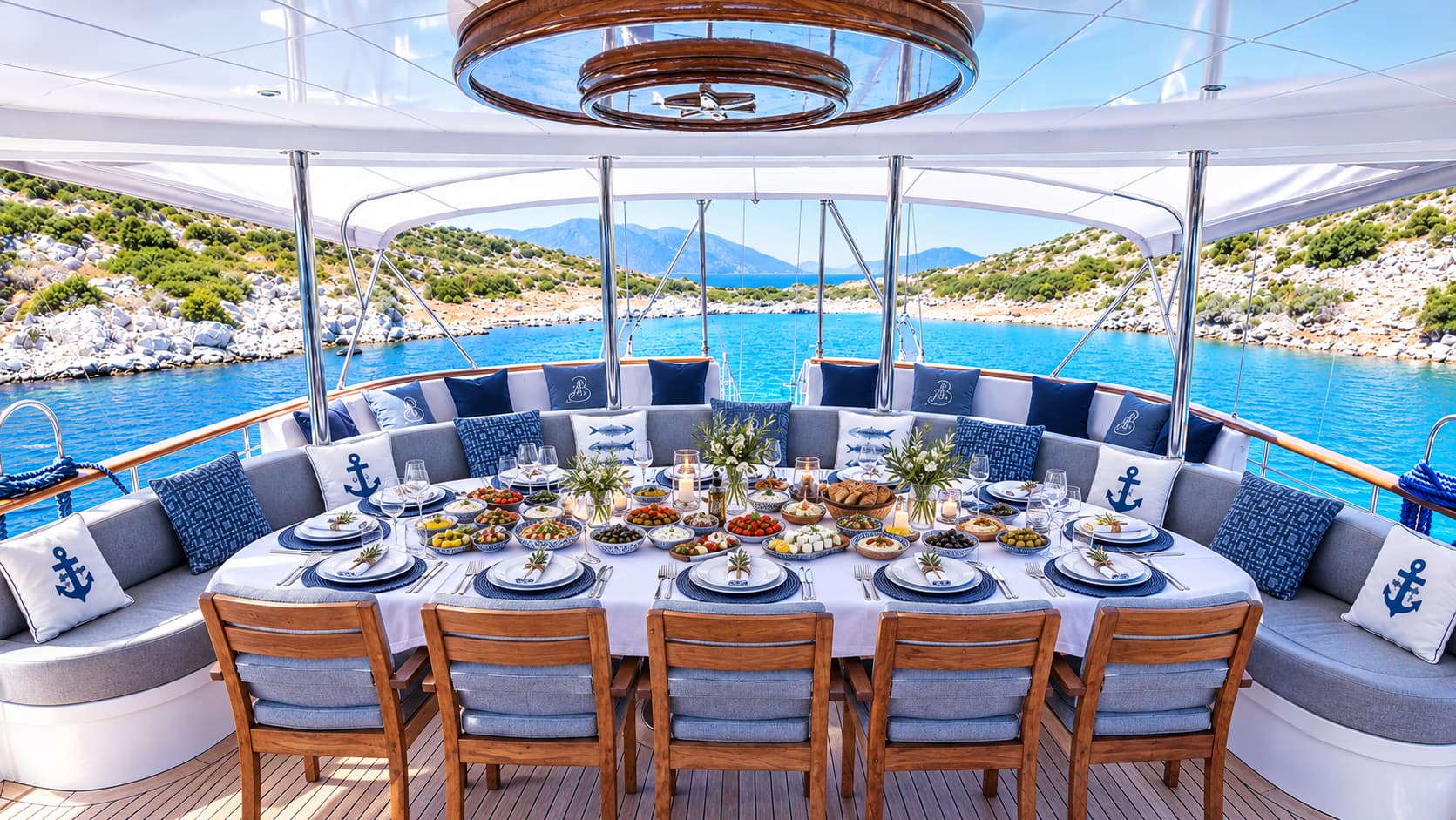 Fine dining aboard &lsquo;AQUA BELLA&rsquo;